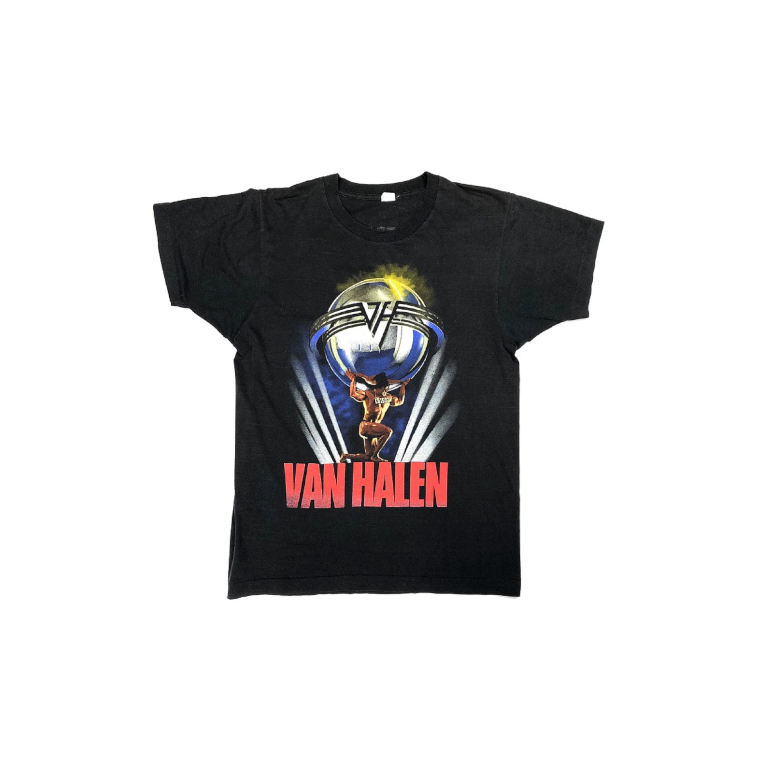 ビンテージバンヘイレン　1986年ツアーTシャツ　裾袖シングルステッチ紙タグ