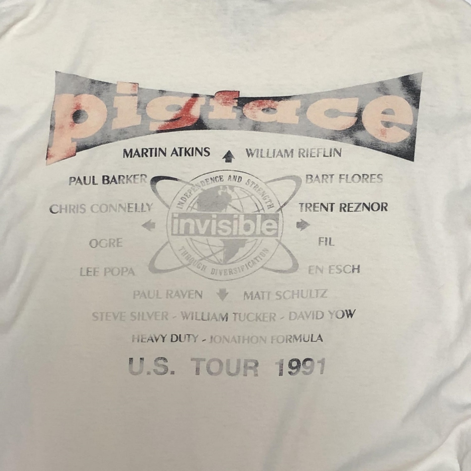 1990 PIGFACE / US TOUR / S/S TEE｜Tシャツ専門のビンテージショップ